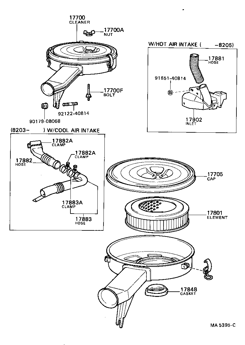 17700-26201 CLEANER ASSY, AIR product image