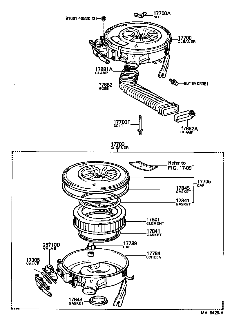 17700-44491 CLEANER ASSY, AIR product image