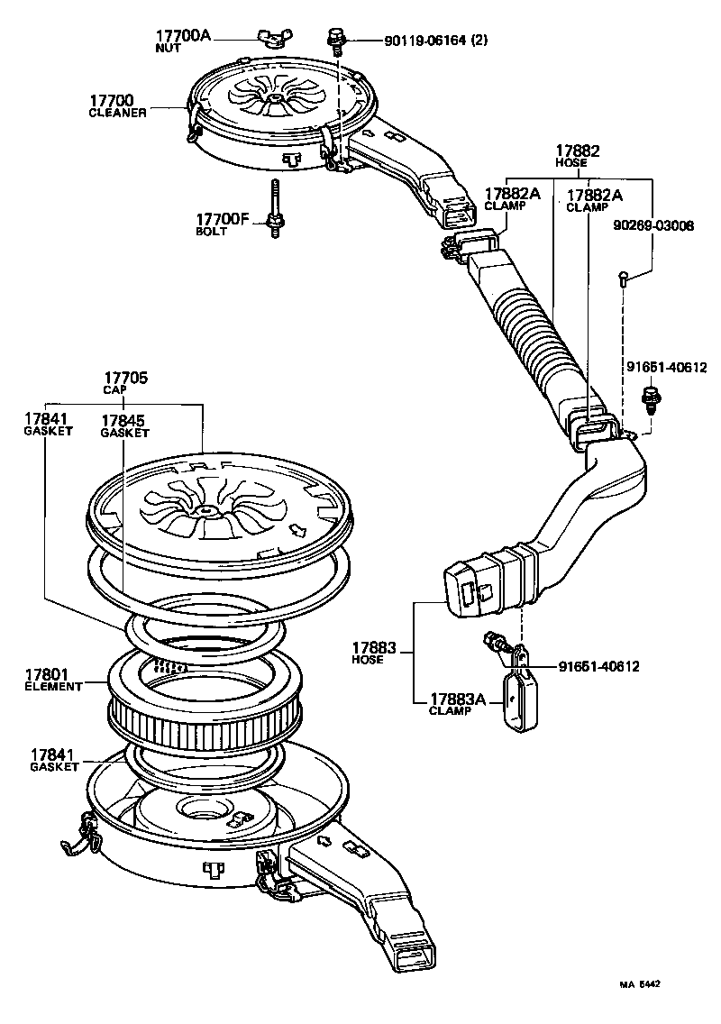 53299-14020 DUCT, AIR CLEANER product image