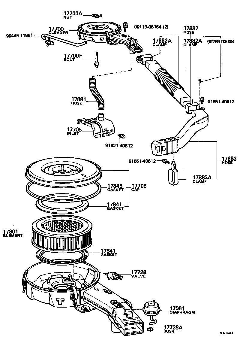 53299-14020 DUCT, AIR CLEANER product image