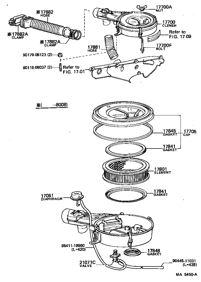 17841-54010 GASKET, FILTER ELEMENT product image