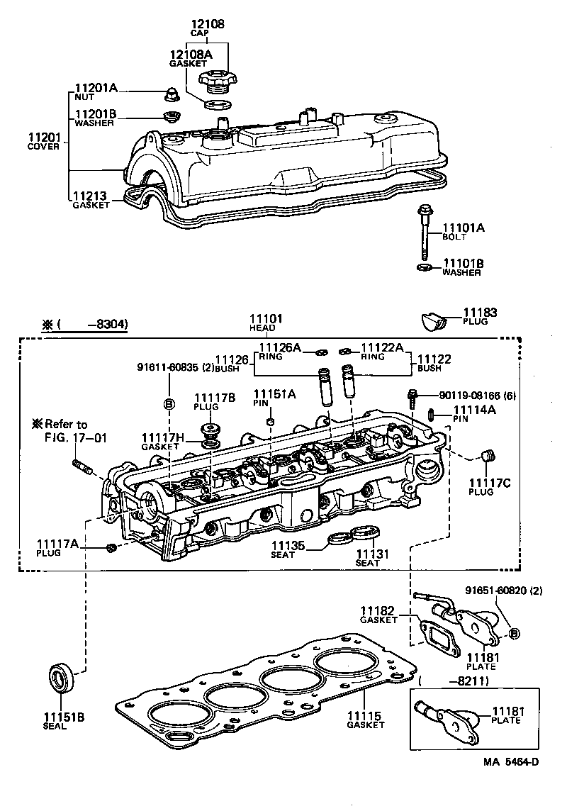 11201-29145 COVER SUB-ASSY, CYLINDER HEAD product image
