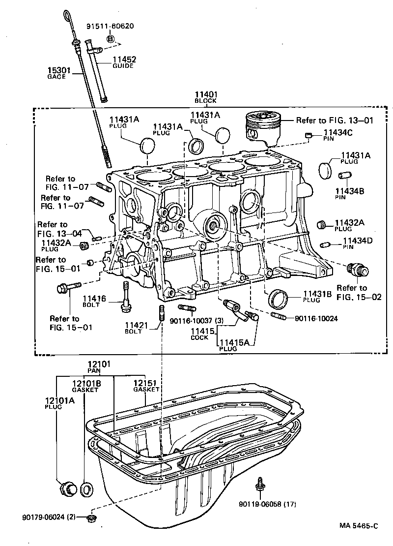 11401-39375 BLOCK SUB-ASSY, CYLINDER product image