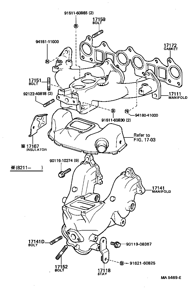 17111-72011 MANIFOLD, INTAKE product image