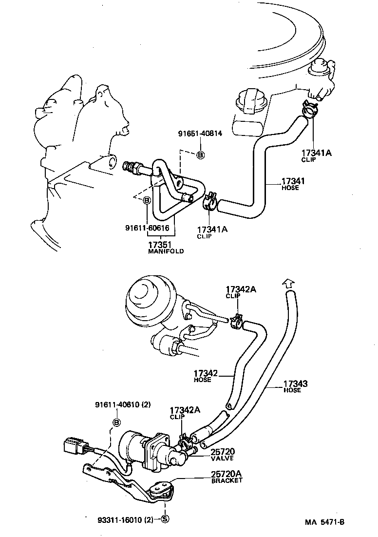 25720-63010 VALVE ASSY, ELECTRIC AIR CONTROL product image