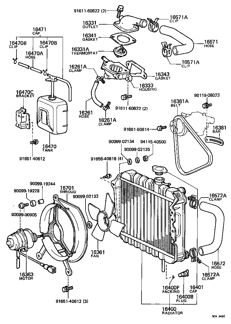 16361-13010 FAN product image