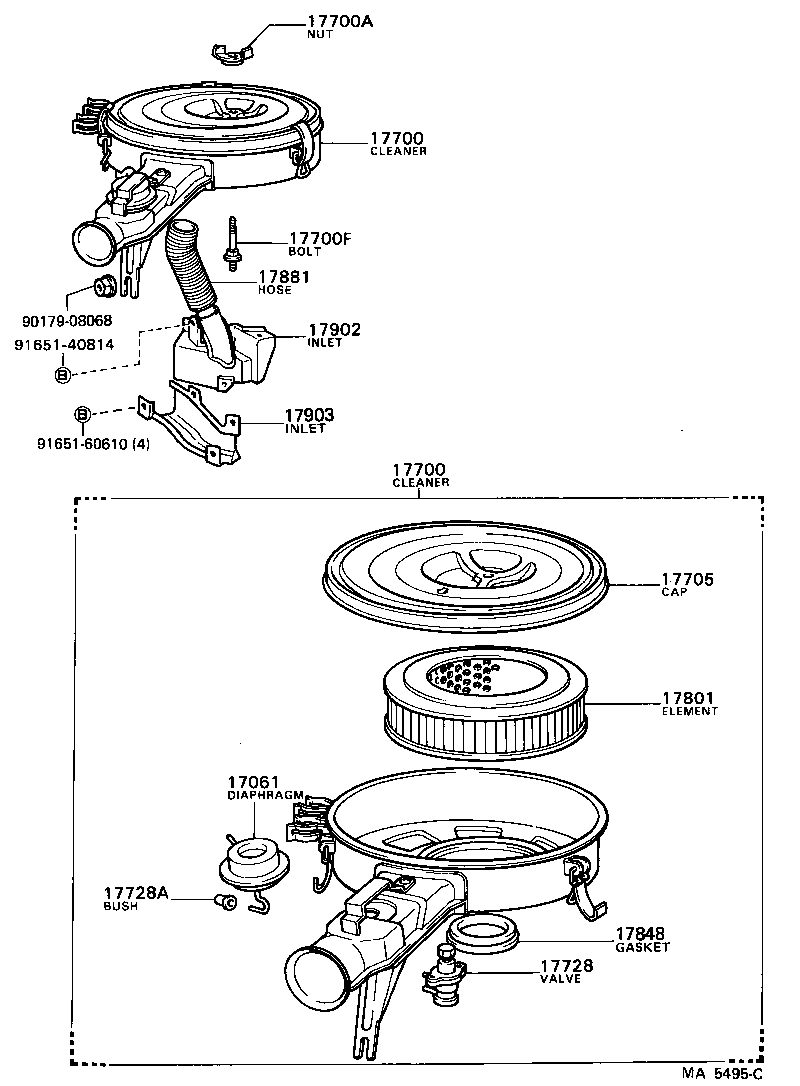 17700-24600 CLEANER ASSY, AIR product image