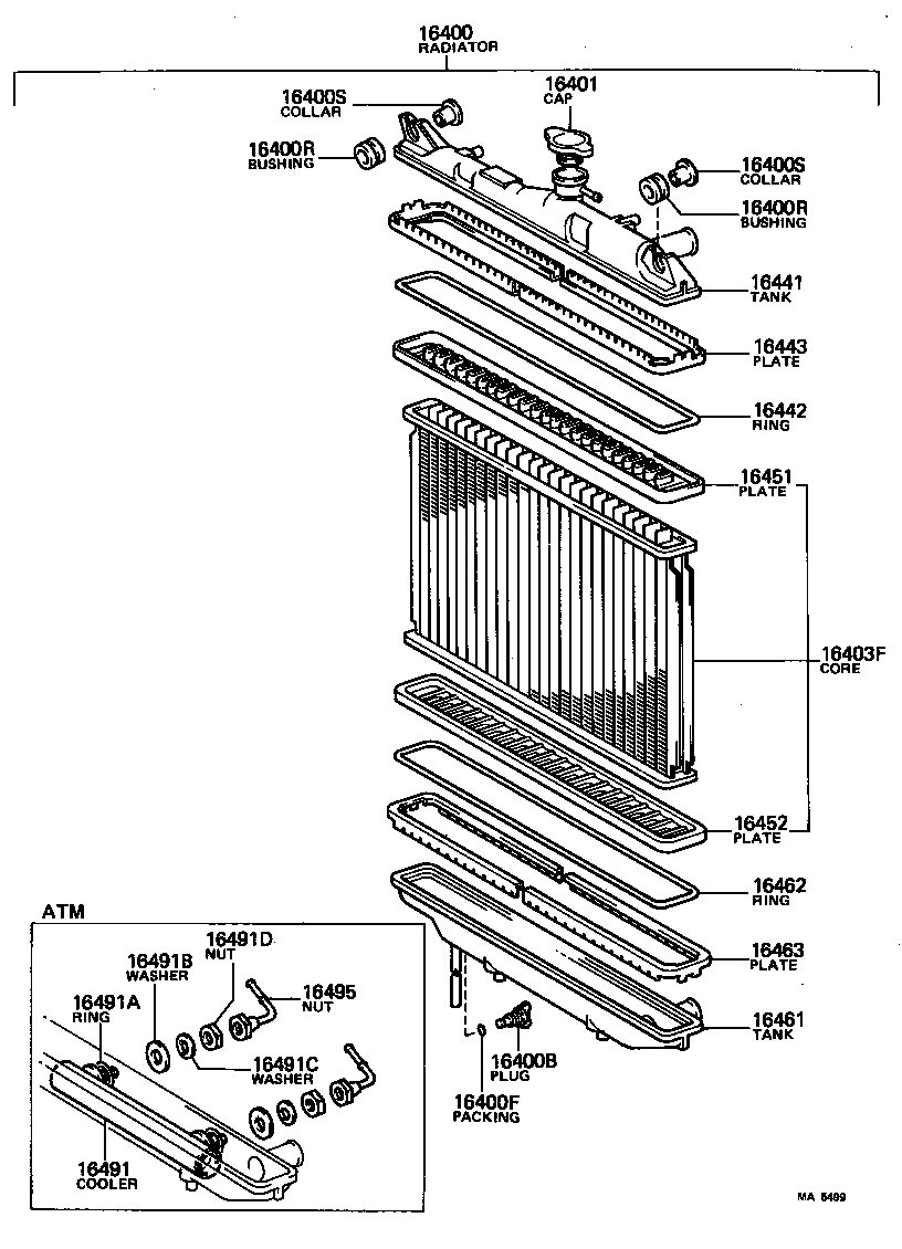16381-73011 BAR, FAN BELT ADJUSTING product image