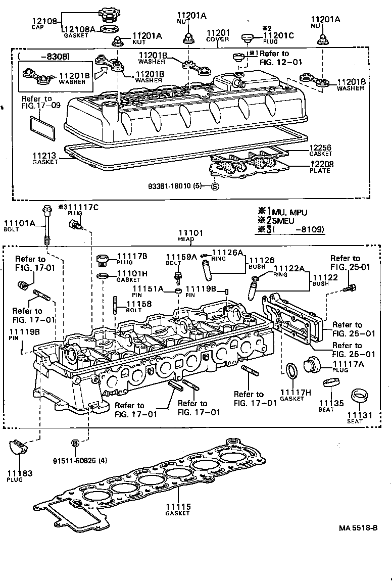 11101-49275 HEAD SUB-ASSY, CYLINDER product image