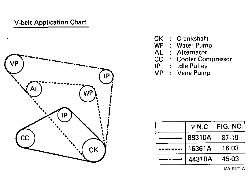 16381-60081 BAR, FAN BELT ADJUSTING product image
