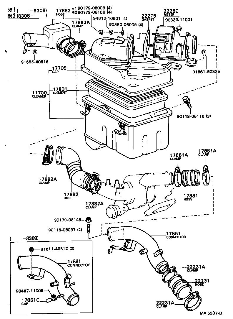 17700-34650 CLEANER ASSY, AIR product image