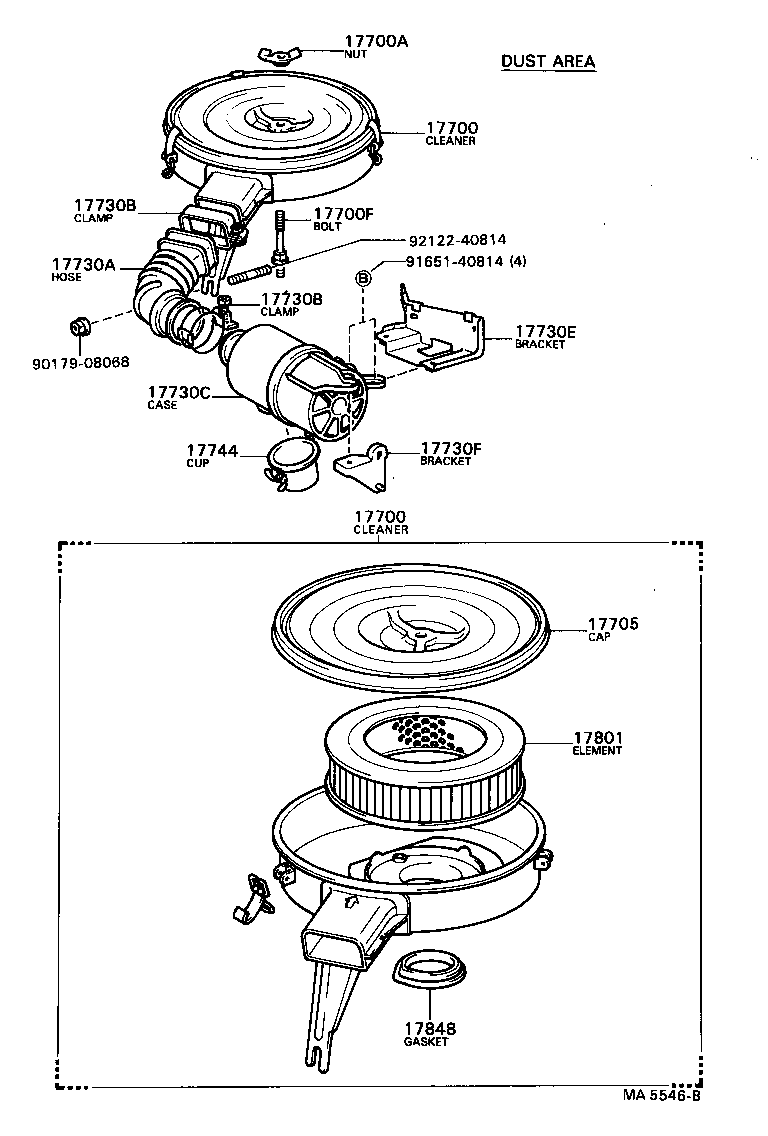 17700-26201 CLEANER ASSY, AIR product image