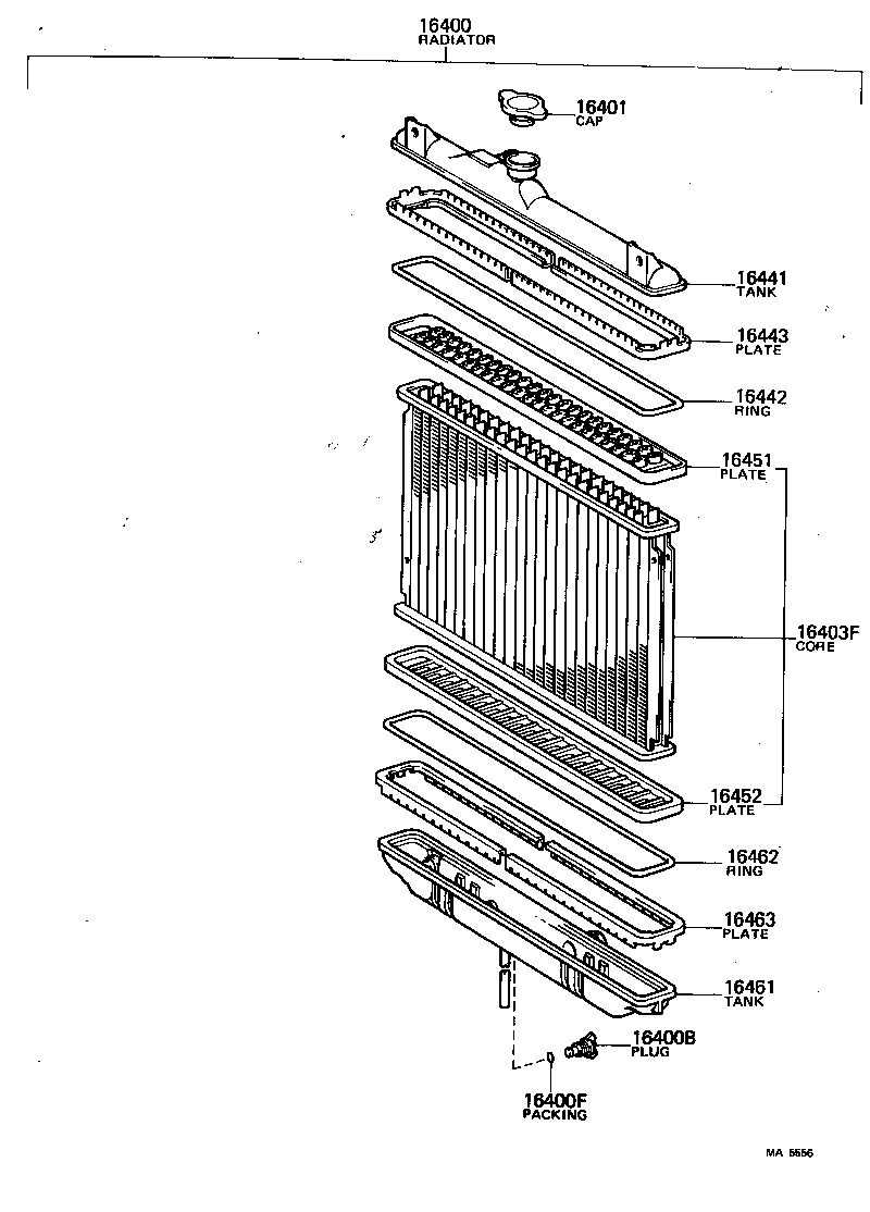 16363-15030 MOTOR, COOLING FAN product image