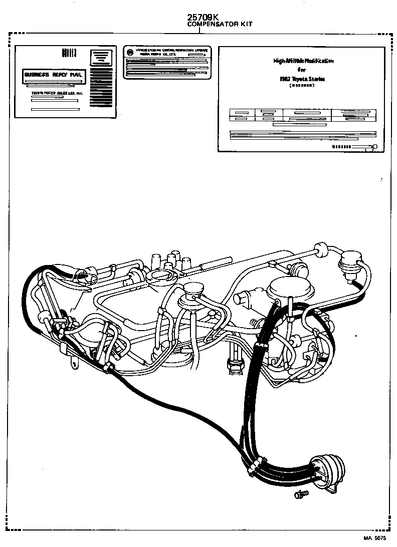 25709-13010 VALVE SUB-ASSY, HIGH ALTITUDE COMPENSATOR product image