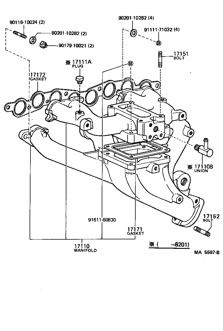 17111-56090 MANIFOLD, INTAKE product image