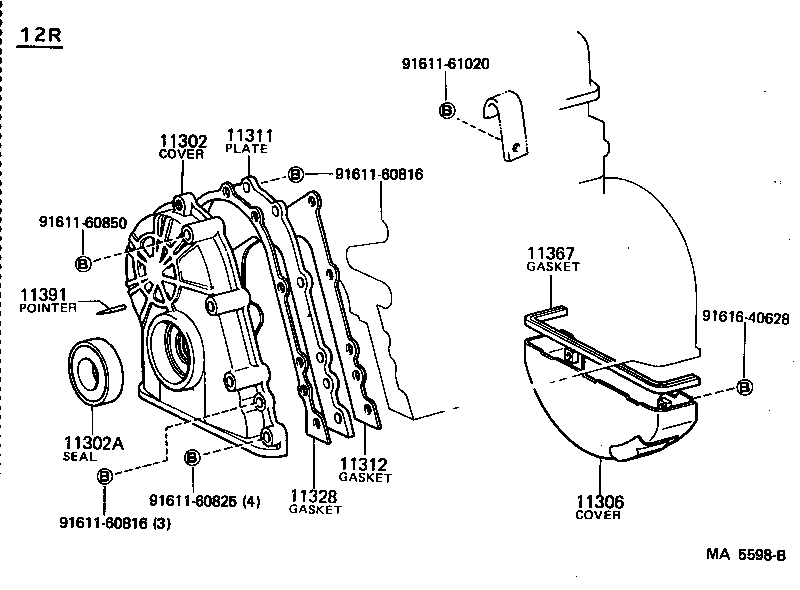 11301-48014 CASE SUB-ASSY, TIMING GEAR product image