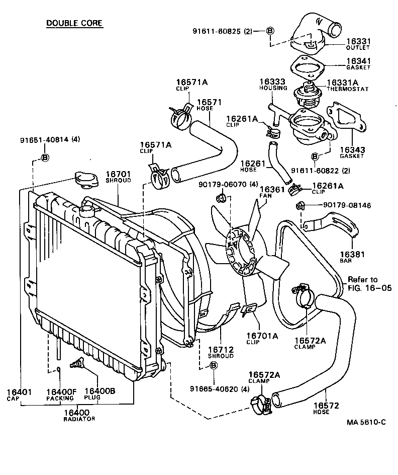16381-73011 BAR, FAN BELT ADJUSTING product image