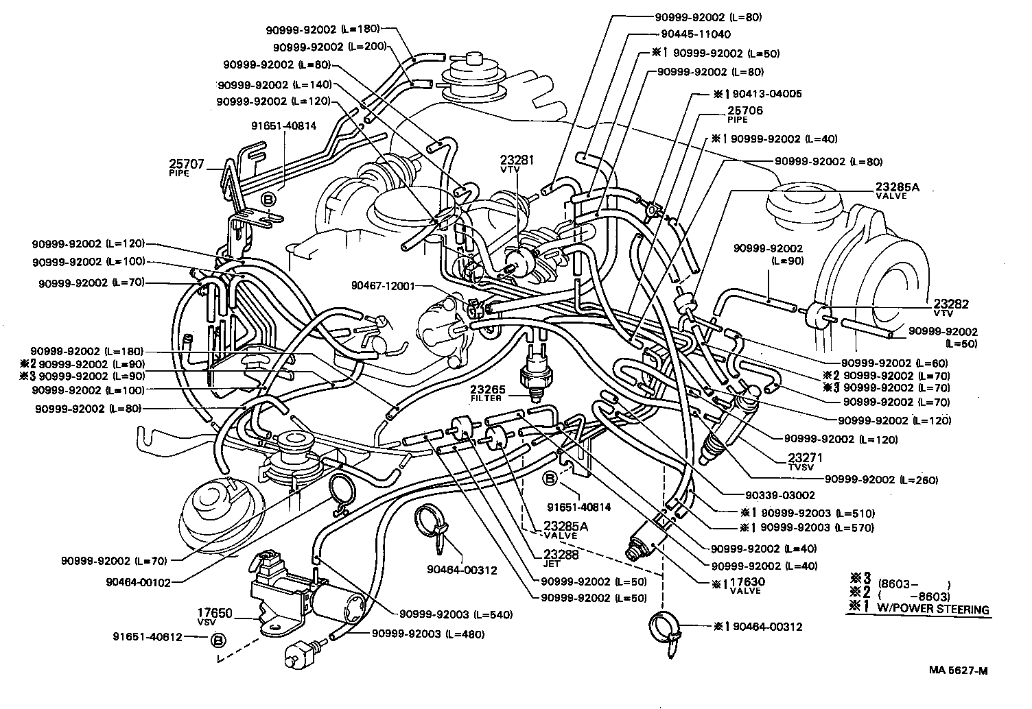 17303-73071 PIPE SUB-ASSY, AIR, NO.1 product image