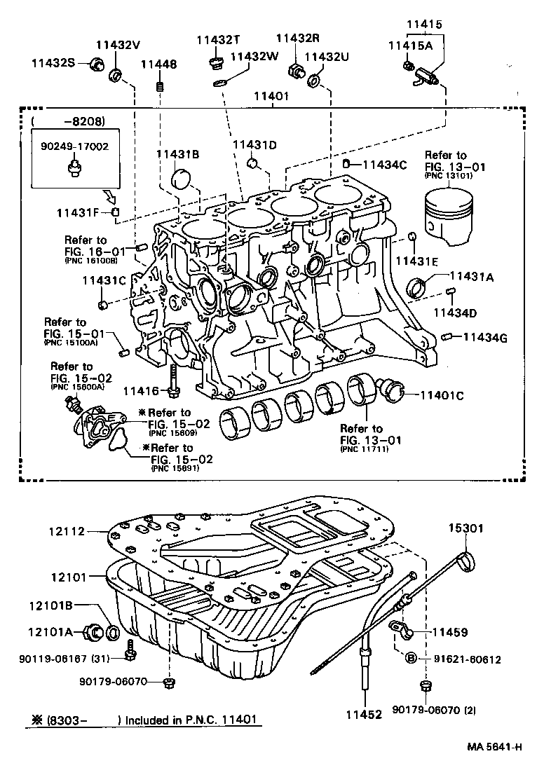 11401-39446 BLOCK SUB-ASSY, CYLINDER product image