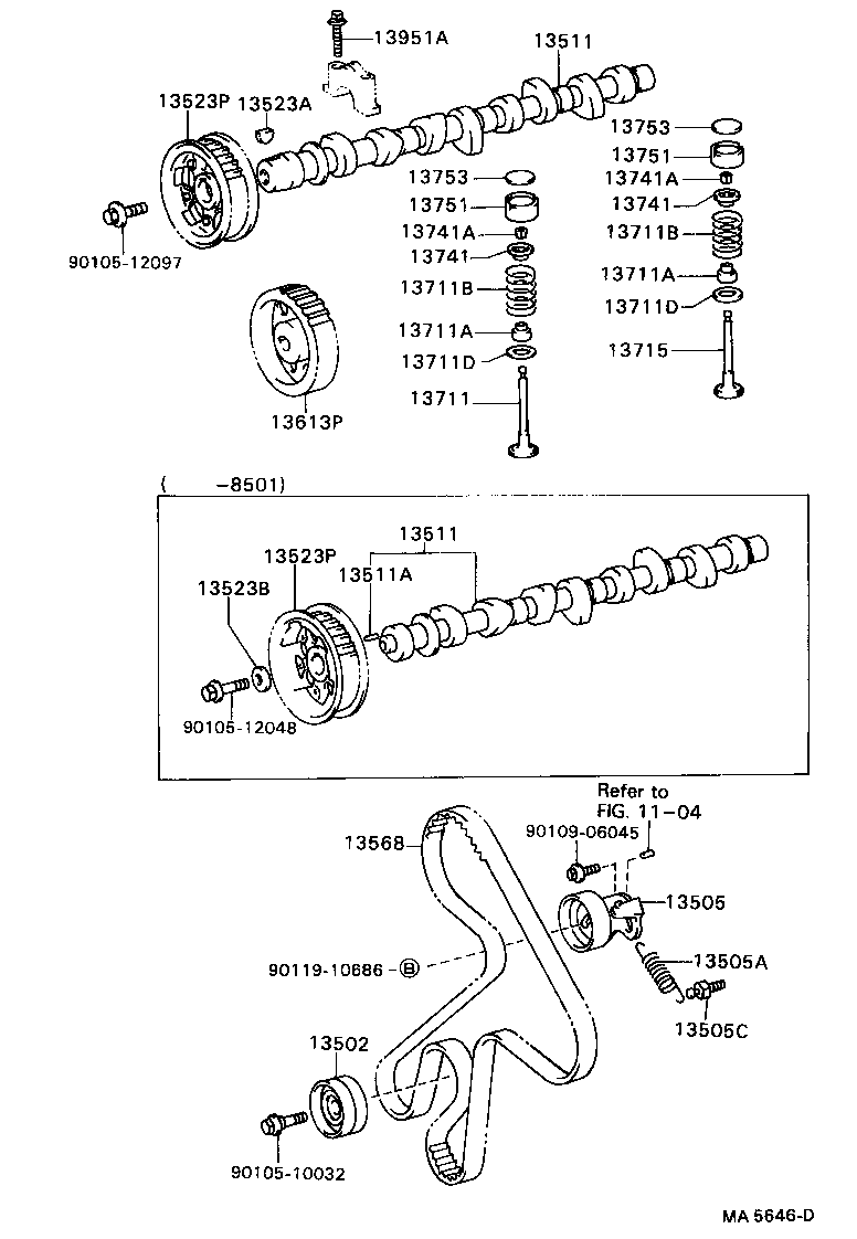 13511-72010 CAMSHAFT product image
