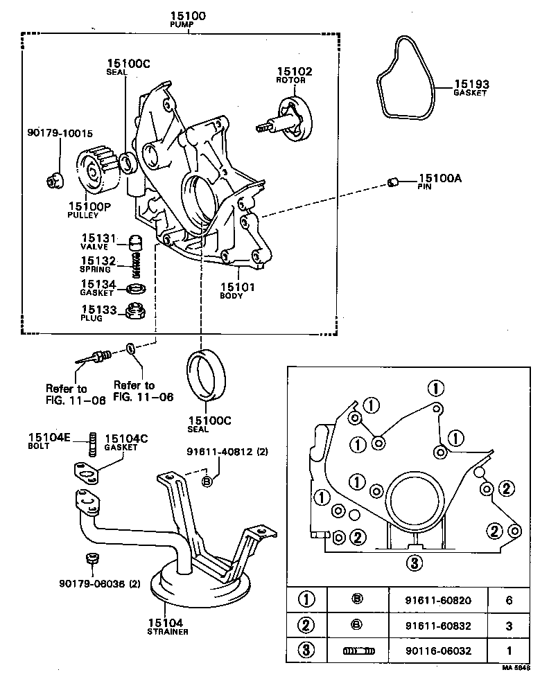 15100-64010 PUMP ASSY, OIL product image