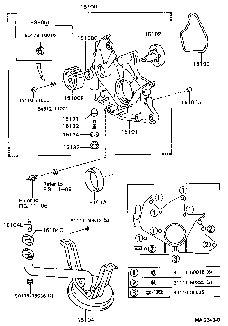 15104-64010 STRAINER SUB-ASSY, OIL product image
