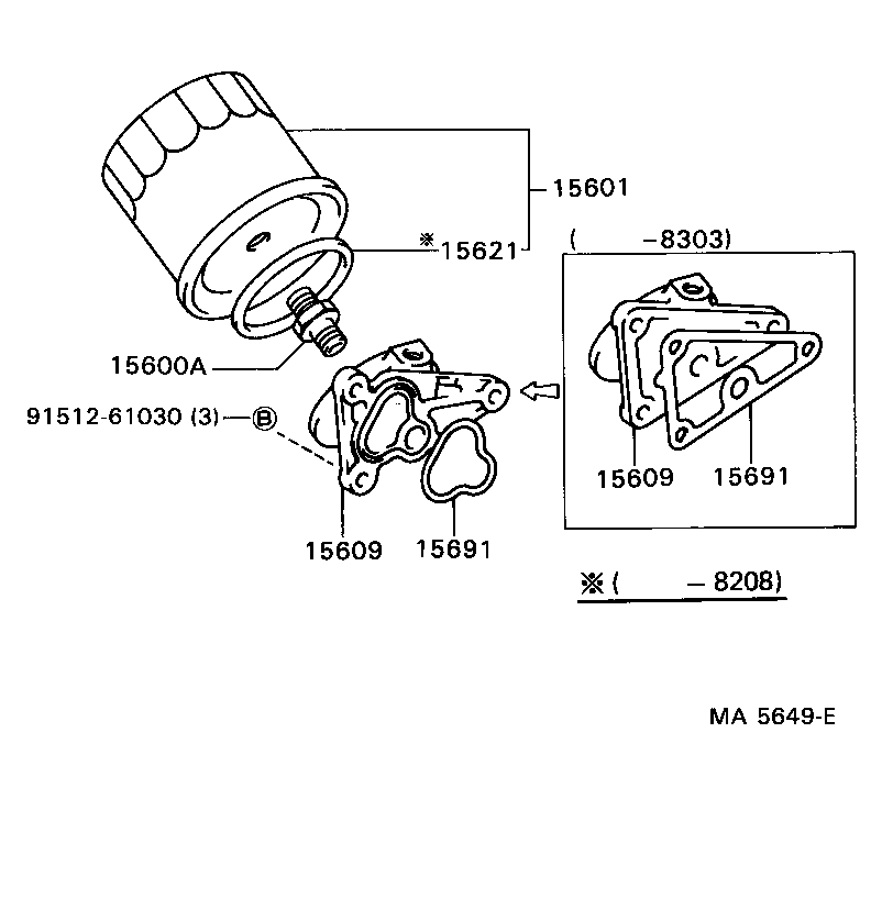 15677-64080 BRACKET SUB-ASSY, OIL FILTER product image