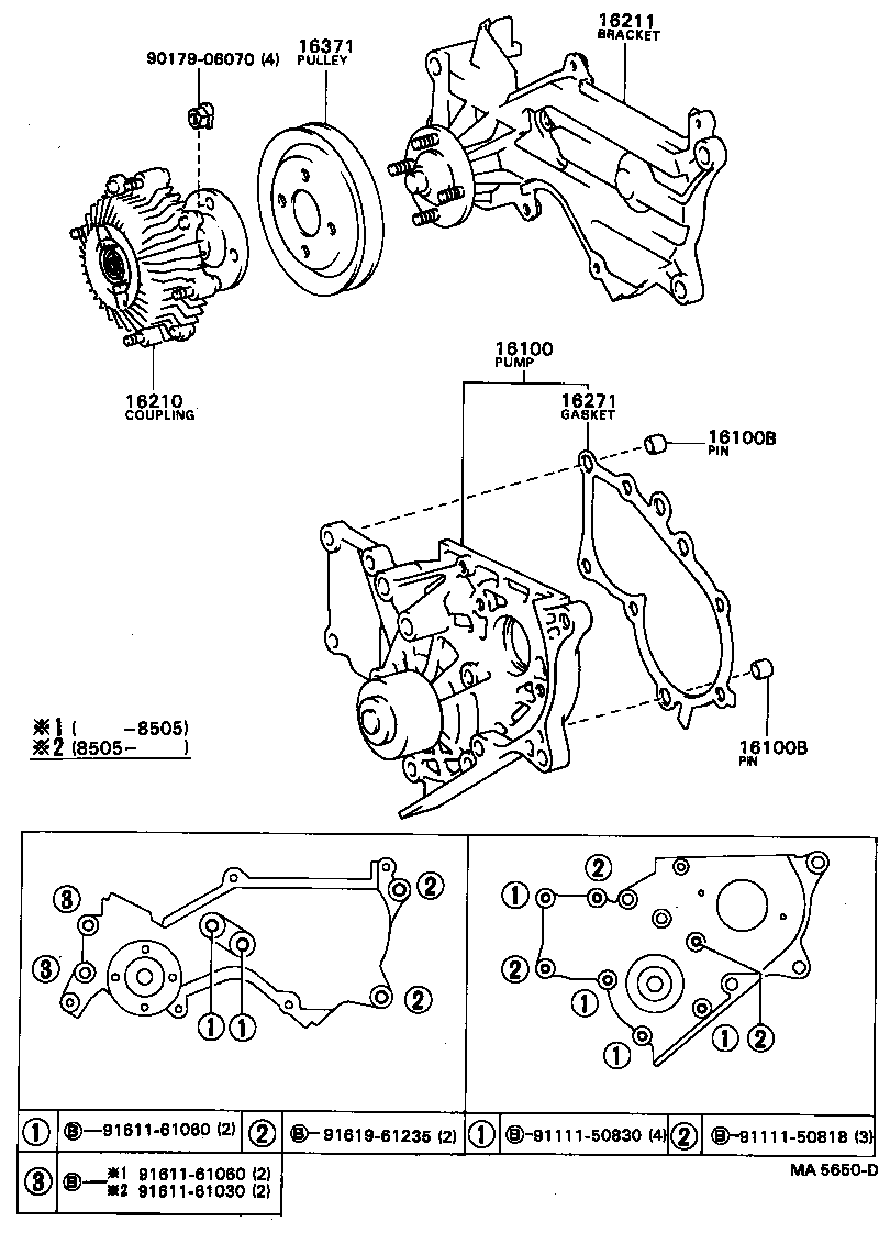 04161-13022 PUMP KIT, WATER product image