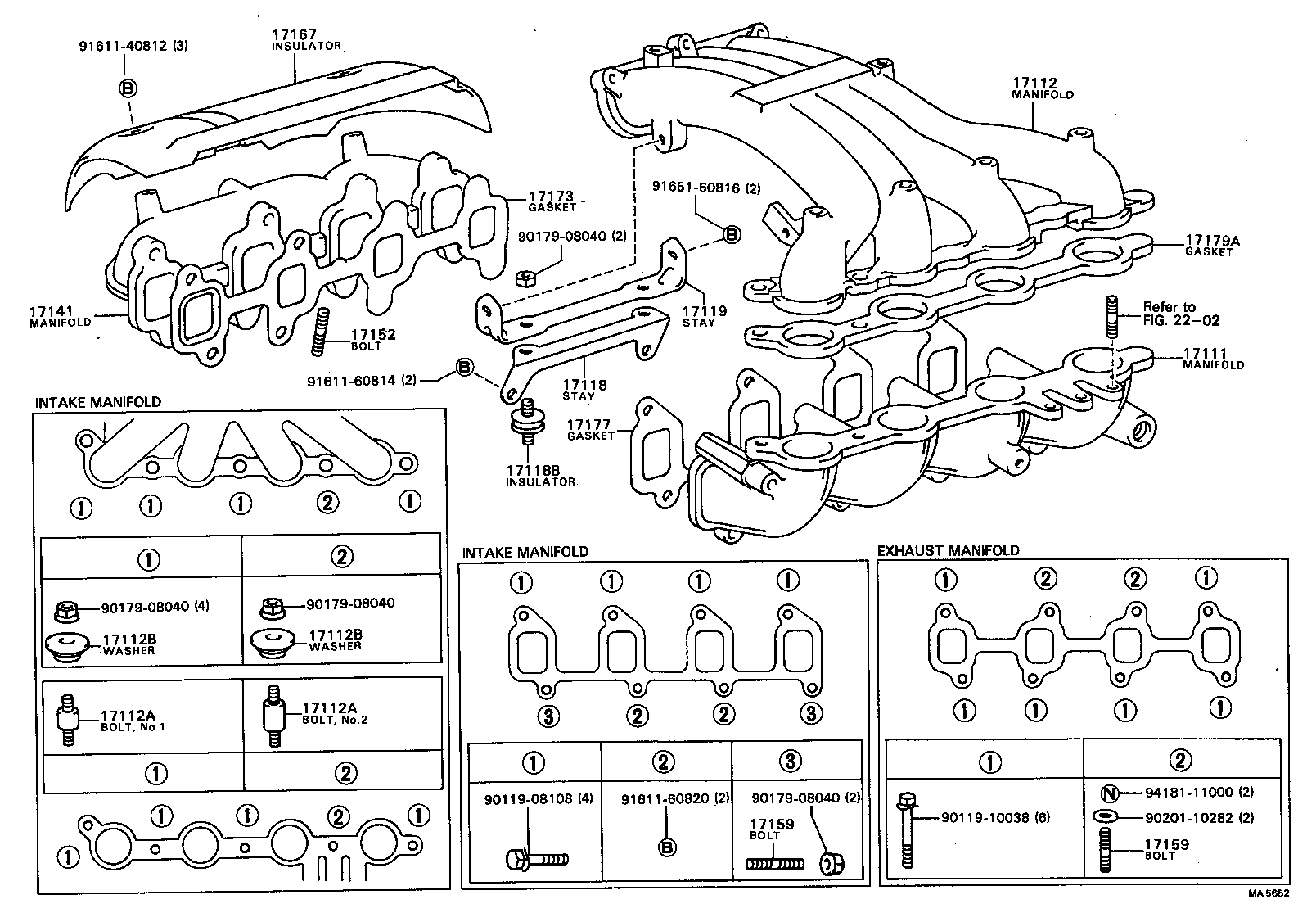 17118-15020 STAY, MANIFOLD product image