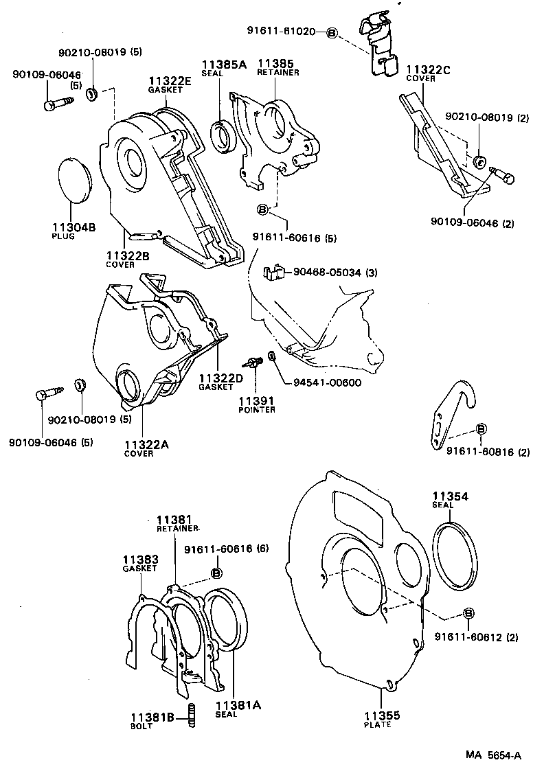 12281-64010 HANGER, ENGINE, NO.1 product image