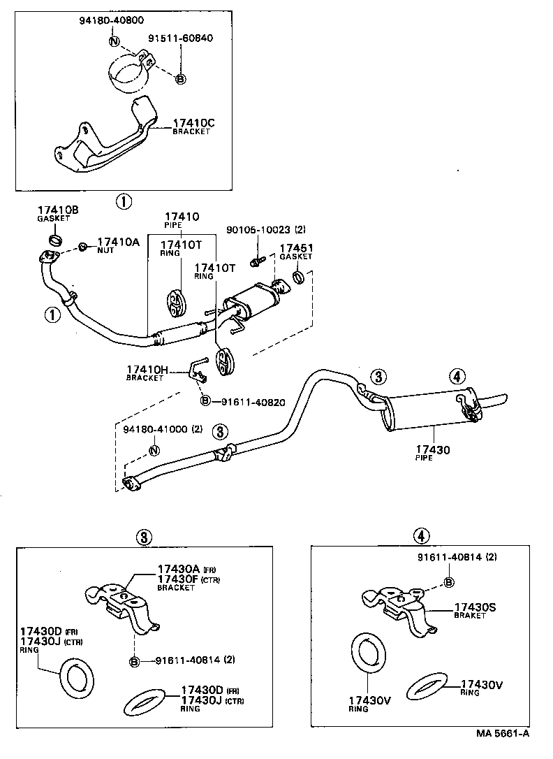 17430-26440 PIPE ASSY, EXHAUST, TAIL product image