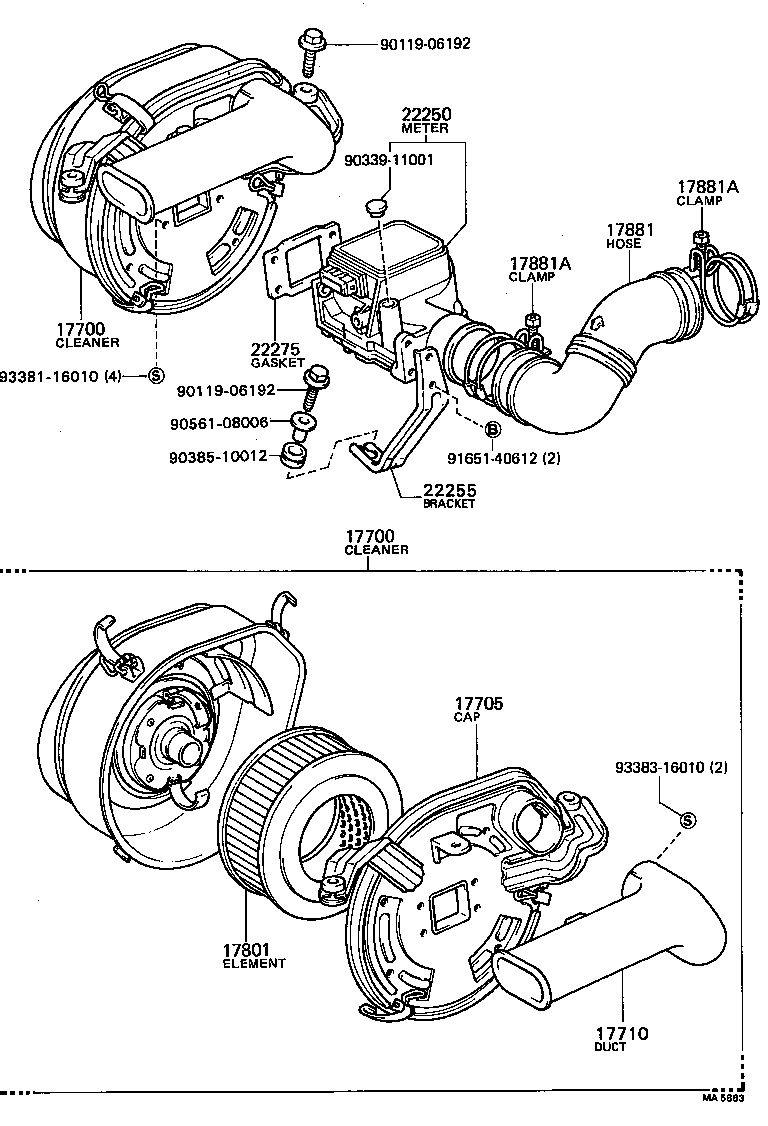 17700-72011 CLEANER ASSY, AIR product image