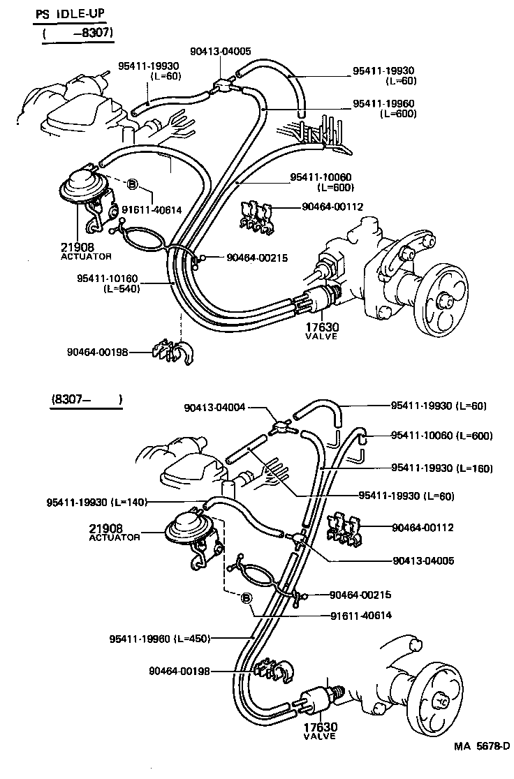 90445-10010 HOSE, NO.1(FOR IDLE-UP) product image
