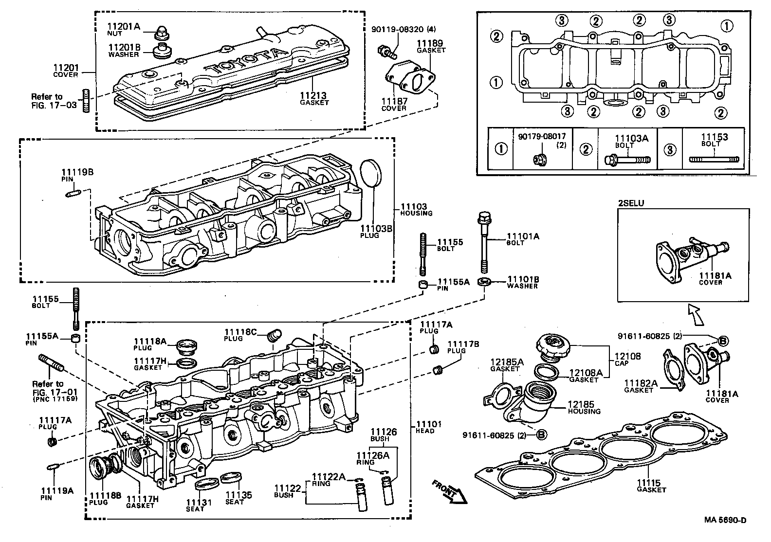 11101-69035 HEAD SUB-ASSY, CYLINDER product image