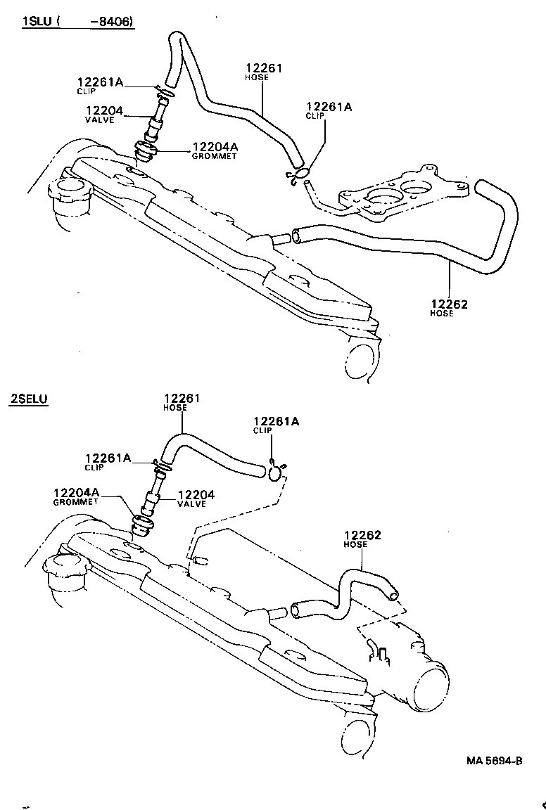 12261-88360 HOSE, VENTILATION product image