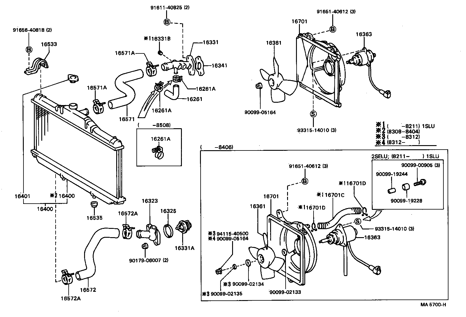 16572-74020 HOSE, RADIATOR, OUTLET product image