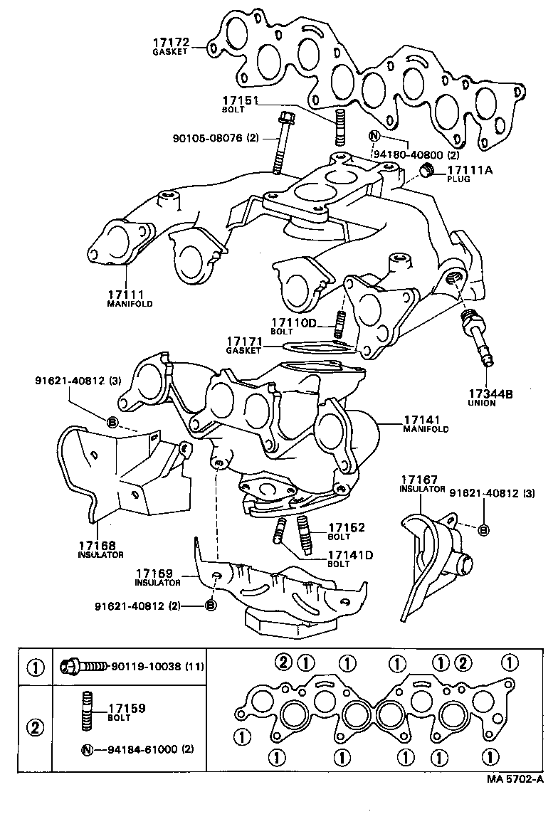 17111-74010 MANIFOLD, INTAKE product image