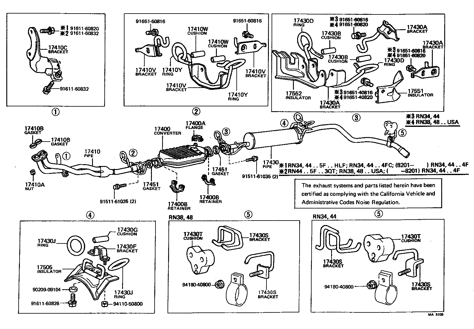 17430-38390 PIPE ASSY, EXHAUST, TAIL product image