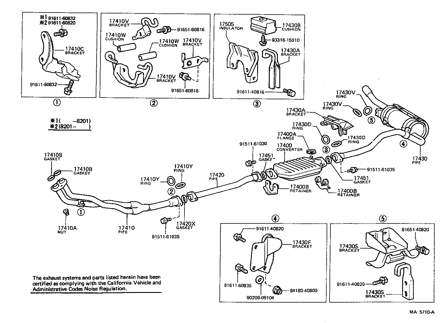 17430-38390 PIPE ASSY, EXHAUST, TAIL product image