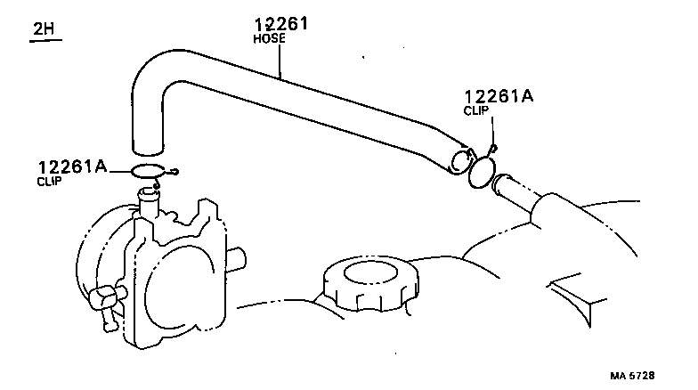12251-56020 CLAMP, VENTILATION TUBE product image