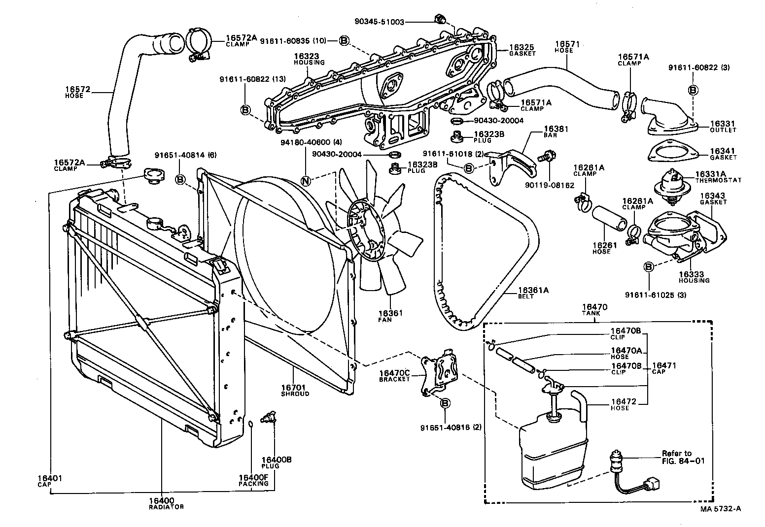 16470-56060 TANK ASSY, RADIATOR RESERVE product image