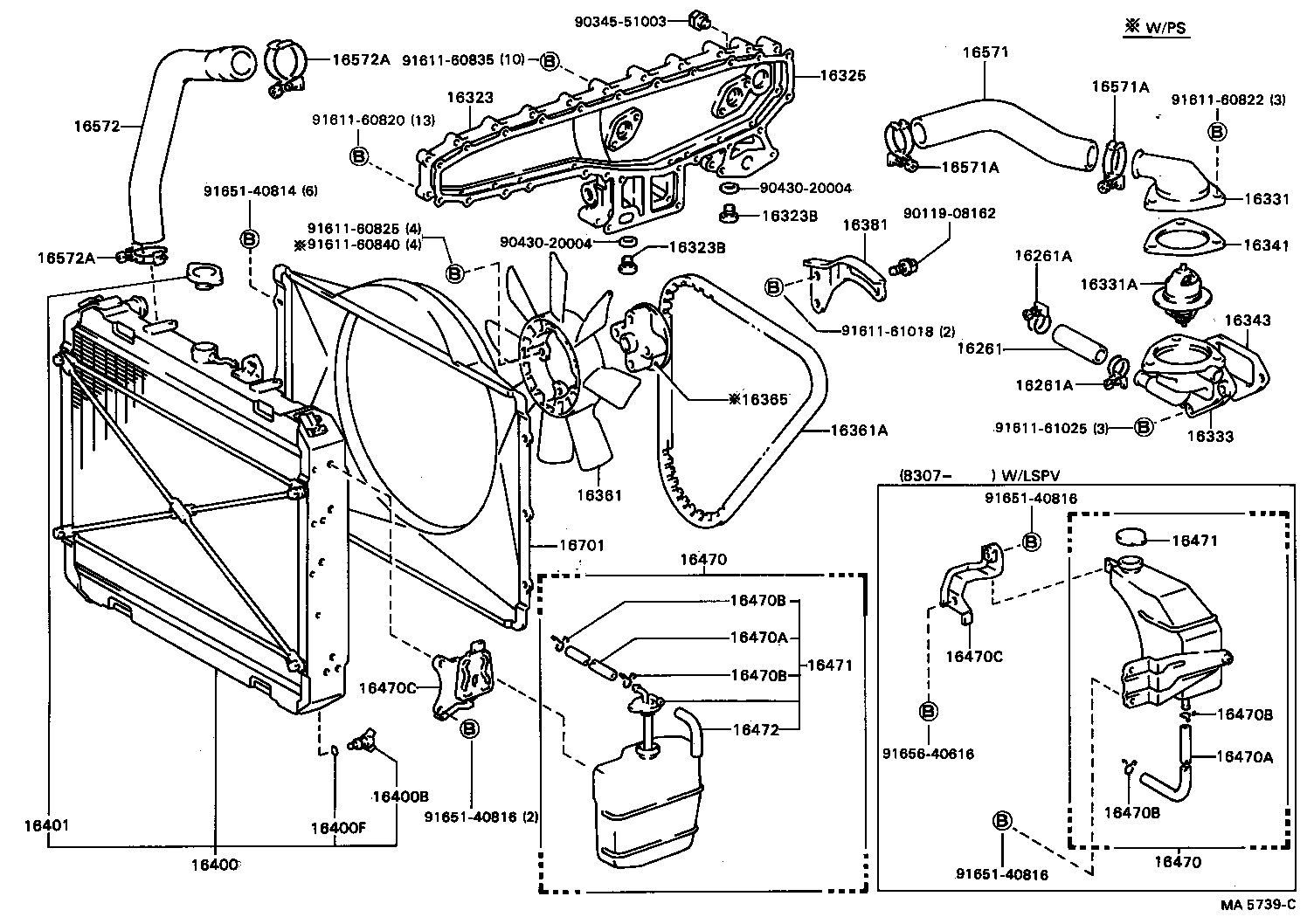 16381-68010 BAR, FAN BELT ADJUSTING product image