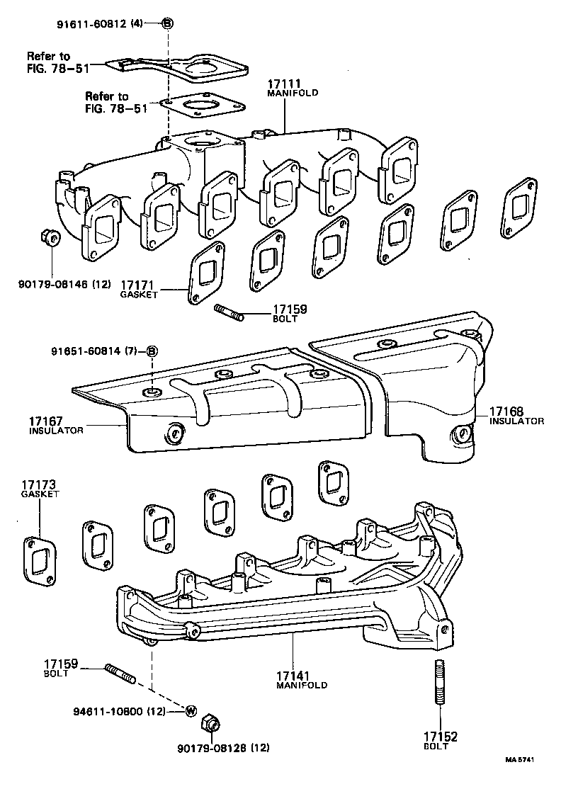 17111-68040 MANIFOLD, INTAKE product image