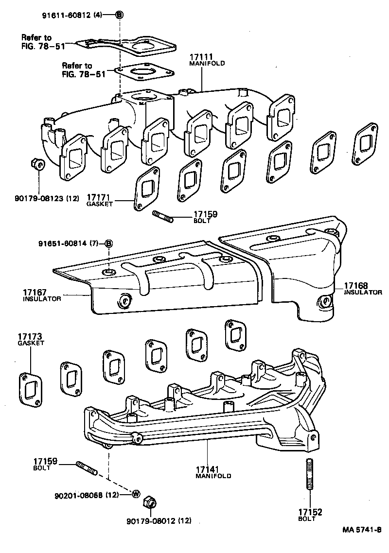 17111-47040 MANIFOLD, INTAKE product image