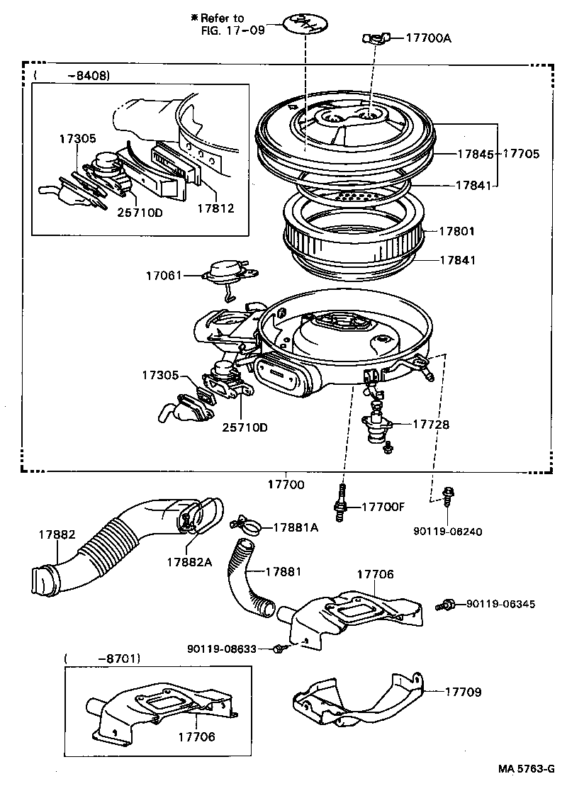 17771-15010 BRACKET, AIR CLEANER product image