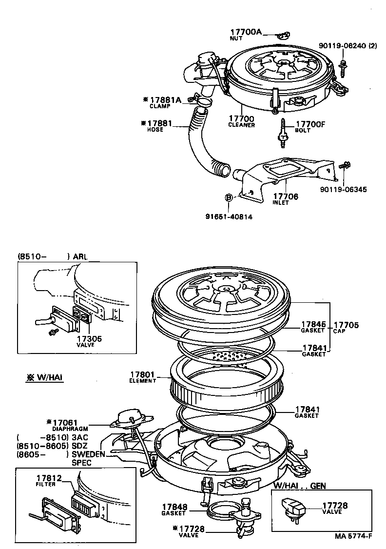 17305-15010 VALVE SUB-ASSY, REED product image