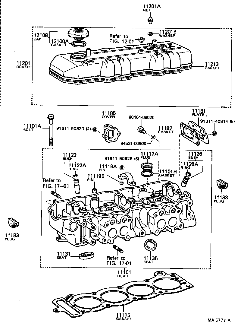11101-35040 HEAD SUB-ASSY, CYLINDER product image