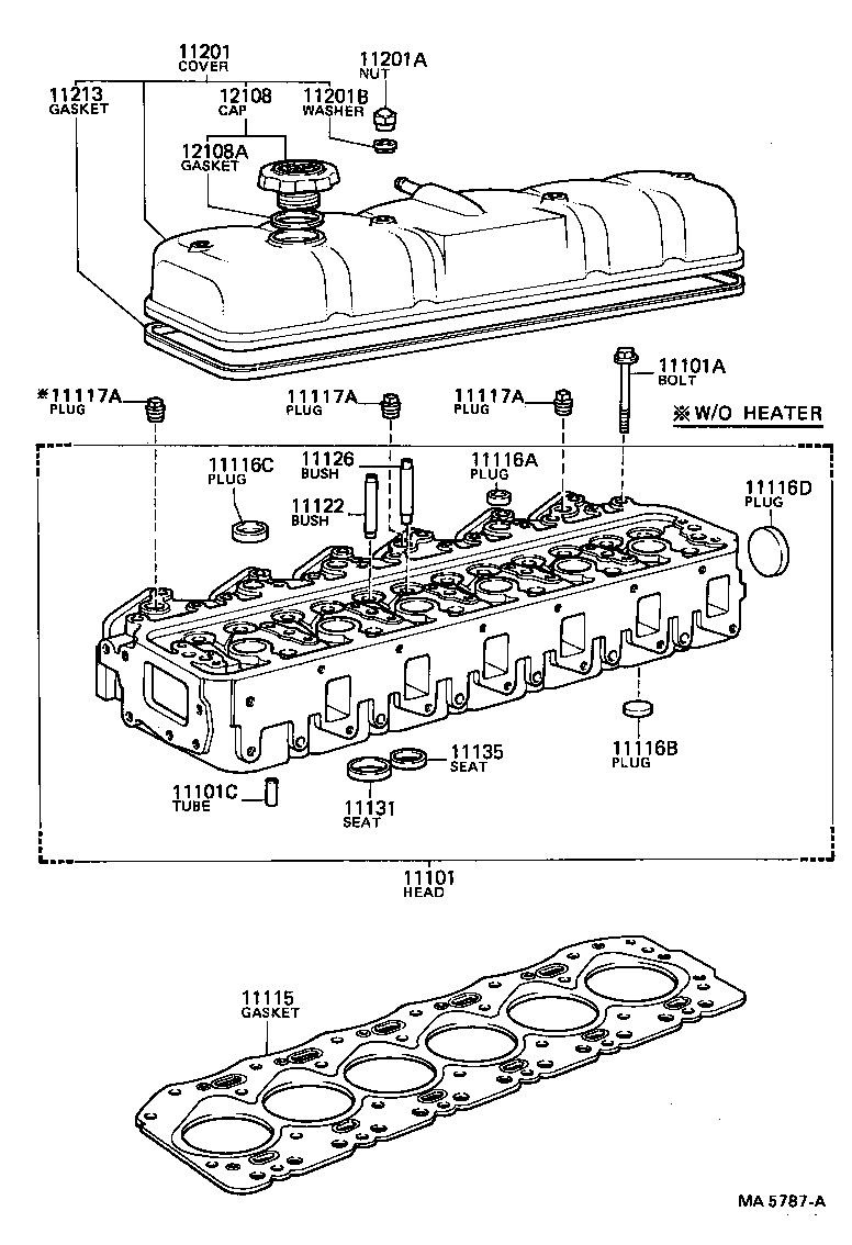 11101-59045 HEAD SUB-ASSY, CYLINDER product image