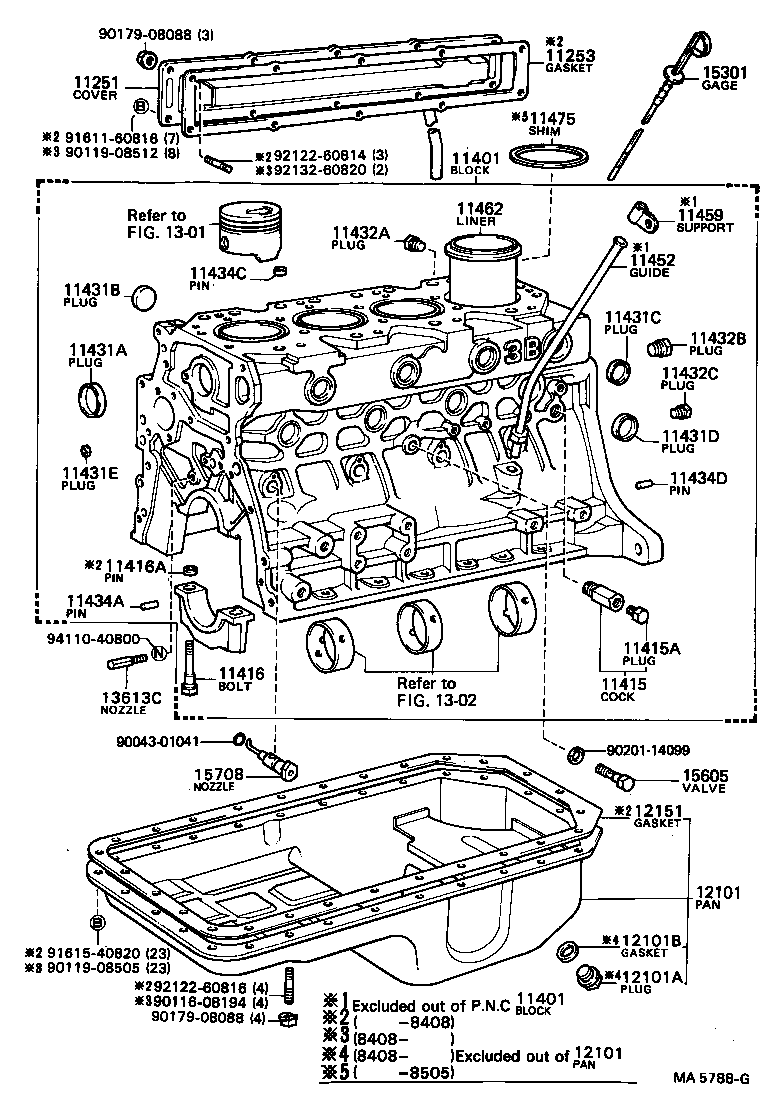 11401-39485 BLOCK SUB-ASSY, CYLINDER product image