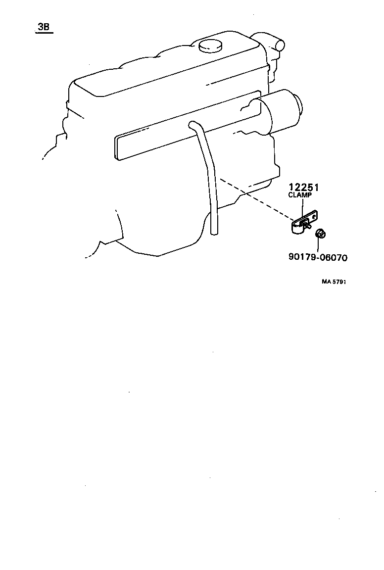 12262-17010 HOSE, VENTILATION, NO.2 product image